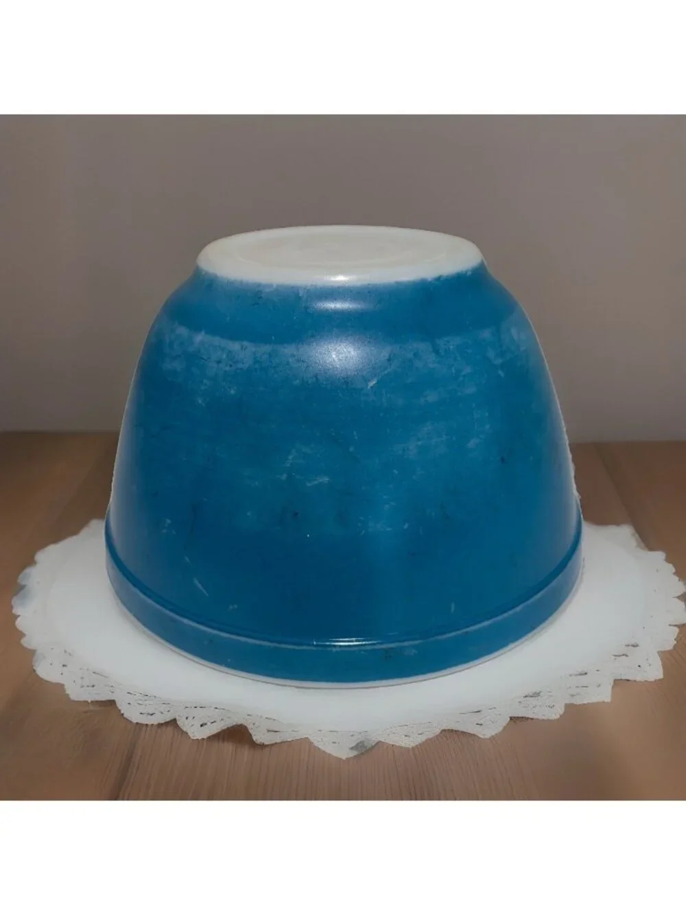 Vintage 1950's Pyrex Mixing Nesting Bowl 1.5 Pints Turquoise Trade Mark 54 (401)